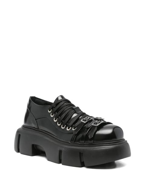 Simone Rocha buckle-strap platform boots - Black - zdjęcie produktu nr 2