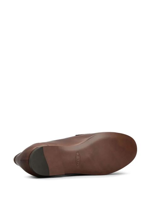 Tod's logo-plaque loafers - Brown
