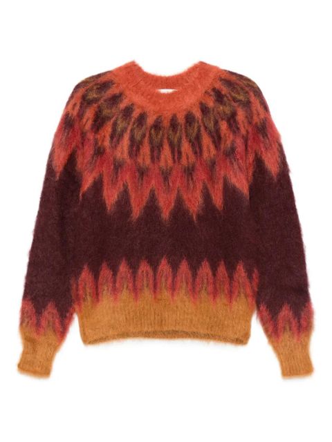 MARANT ÉTOILE patterned sweater - Red - zdjęcie produktu nr 1