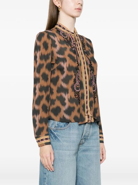 ETRO animal-pattern blouse - Neutrals