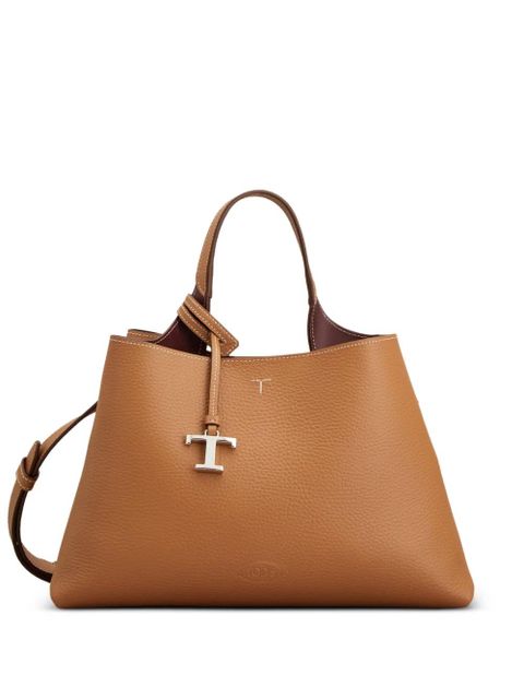 Tod's small leather tote bag - Brown - zdjęcie produktu nr 1