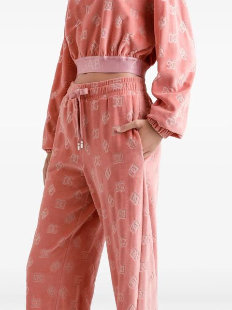 Dolce & Gabbana DNA logo-jacquard track pants - Pink