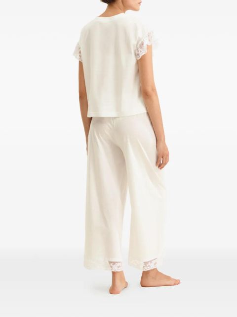 ERES lace-trim apricot T-shirt - White