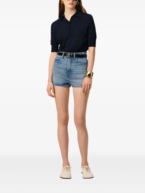 AMI Paris denim mini shorts - Blue - zdjęcie produktu nr 2