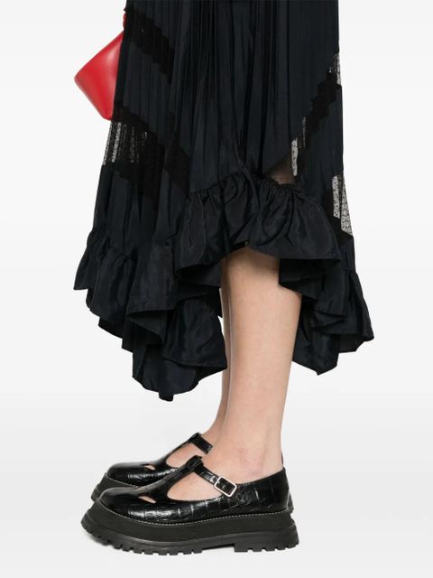 Claudie Pierlot pleated midi skirt - Blue