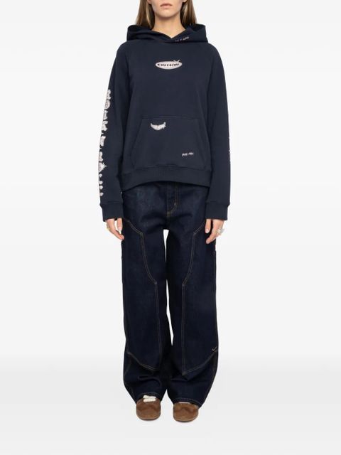 Zadig&Voltaire Georgy embellished hoodie - Blue