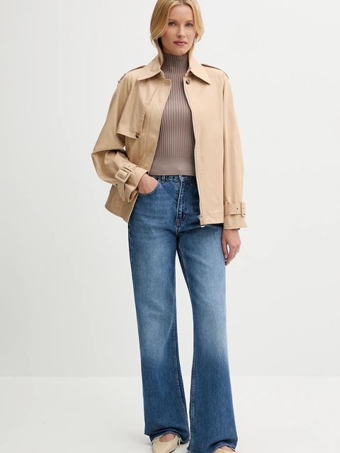 Guess sweter JAYLA damski kolor beżowy z półgolfem W5YR04 Z0040 - zdjęcie produktu nr 2