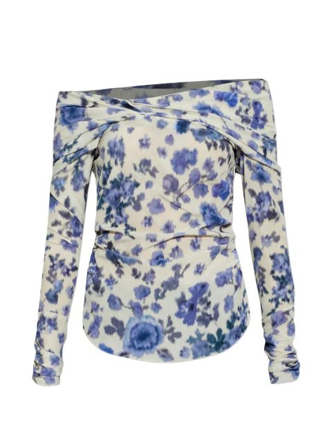 ISABEL MARANT Danka floral off-shoulder top - Neutrals - zdjęcie produktu nr 1