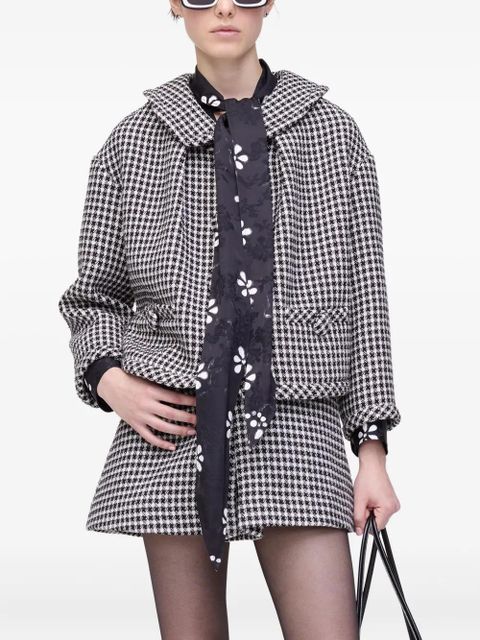 Marc Jacobs Gingham-tweed jacket - Black