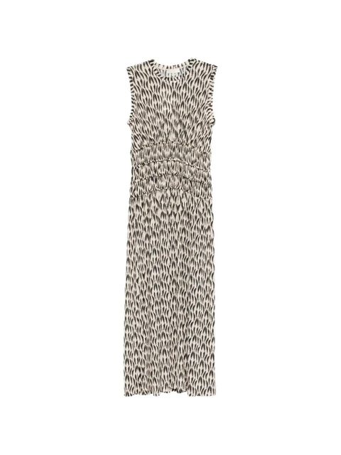 Ulla Johnson Kamaria shirred printed maxi dress - Neutrals - zdjęcie produktu nr 1