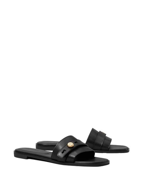 Tory Burch Romy button slide slide - Black - zdjęcie produktu nr 2