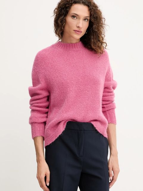 Twinset sweter z wełną damski kolor różowy 252TT3136 - zdjęcie produktu nr 1