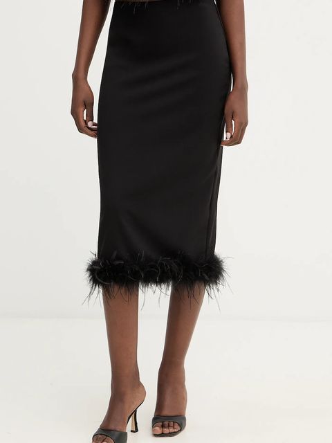 Haveone spódnica kolor czarny midi prosta GVS-P114 - zdjęcie produktu nr 1