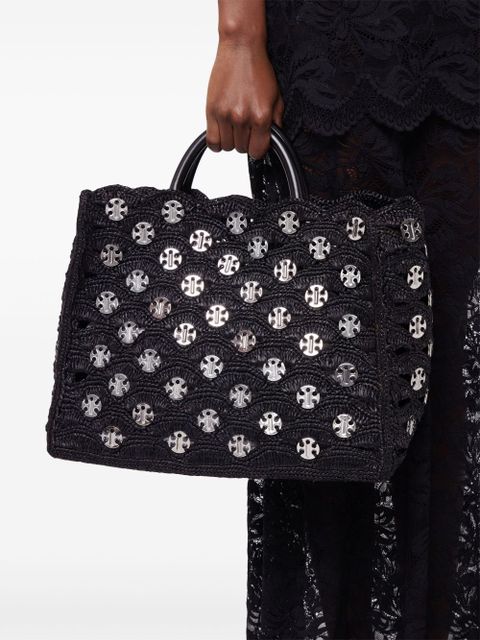 Rabanne woven tote bag - Black - zdjęcie produktu nr 2