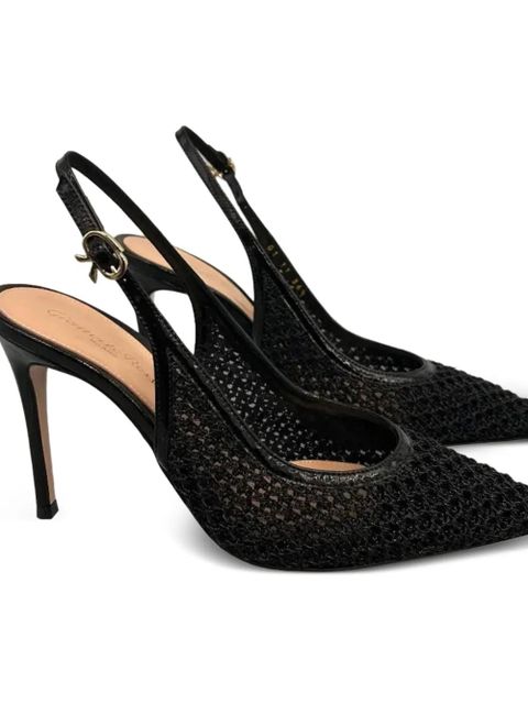Gianvito Rossi stiletto slingback heeled pumps - Black