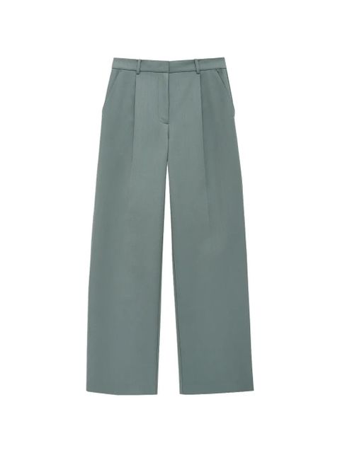 ANINE BING Trent pleated trousers - Green - zdjęcie produktu nr 1