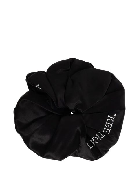 Off-White Keep Tight silk scrunchie - Black - zdjęcie produktu nr 1