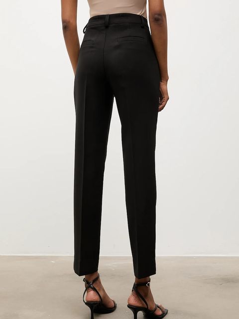 Answear.LAB spodnie damskie kolor czarny dopasowane high waist