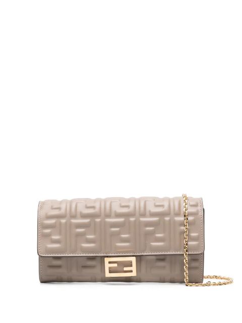 FENDI Baguette continental wallet-on-chain - Grey - zdjęcie produktu nr 1