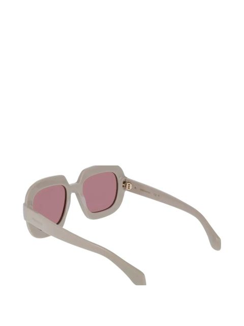 Ferragamo square-frame sunglasses - Neutrals