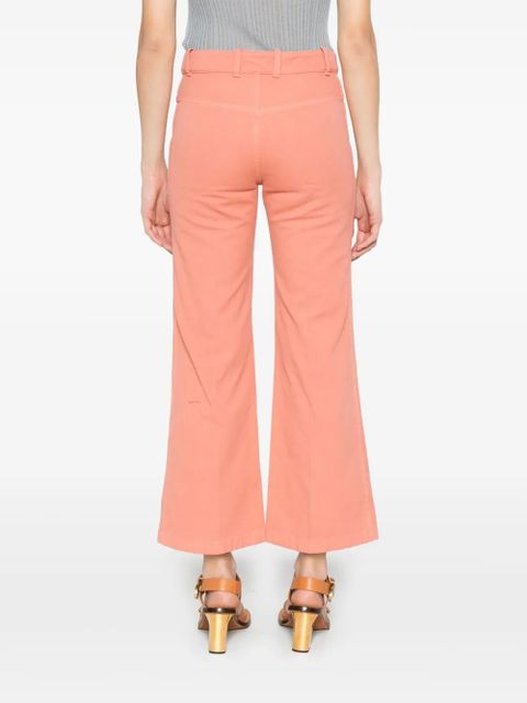 Chloé cropped bootcut trousers - Orange