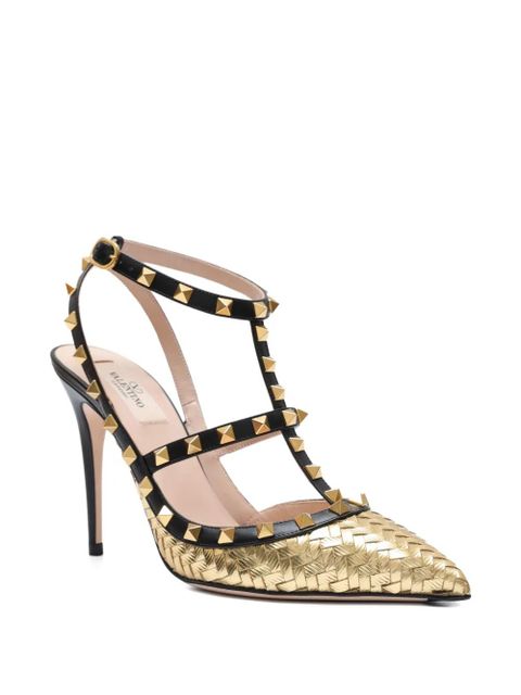 Valentino Garavani studded t-strap pumps - Black - zdjęcie produktu nr 2