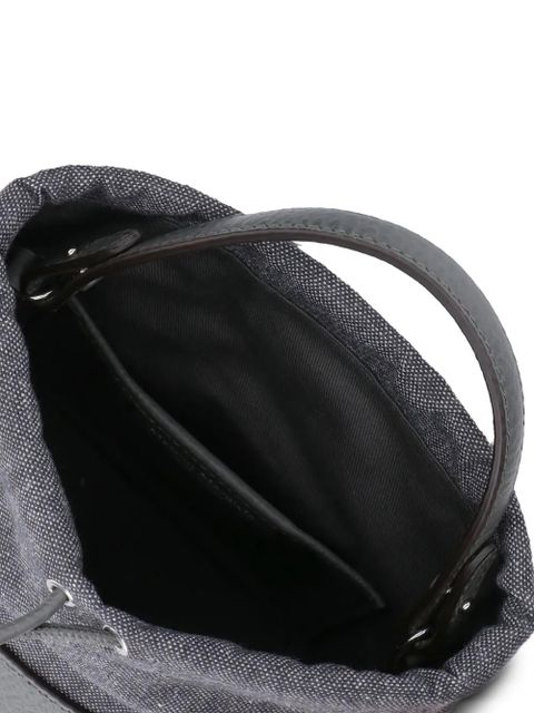 Maison Margiela 5AC drawstring leather bucket bag - Grey