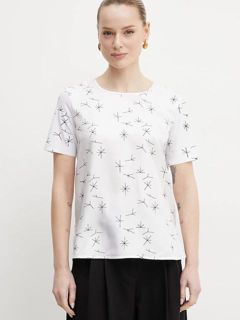 MM by Max Mara bluzka z domieszką jedwabiu - zdjęcie produktu nr 2