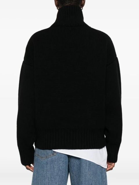 Róhe roll-neck sweater - Black