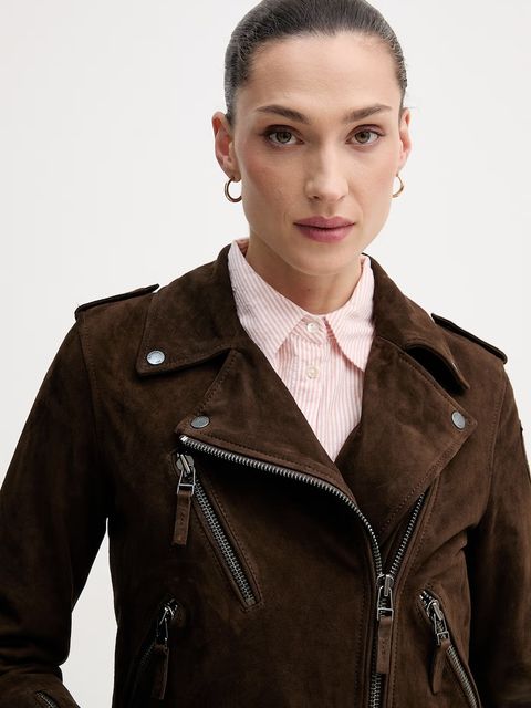 Blauer ramoneska zamszowa CHERRY - zdjęcie produktu nr 2