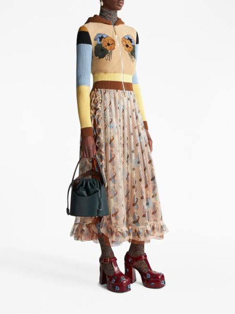 ETRO Saturno leather bucket bag - Green