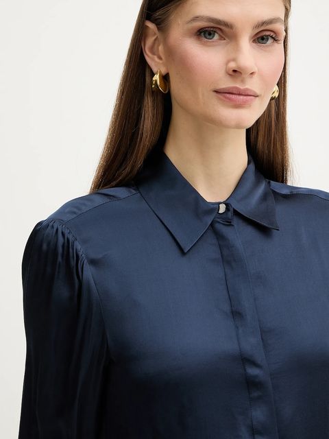 Fracomina koszula z domieszką jedwabiu