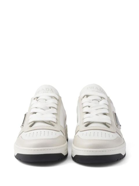 Prada Downtown leather sneakers - White