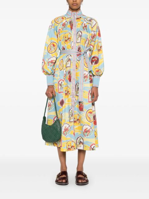 ALEMAIS Emilio midi dress - Blue