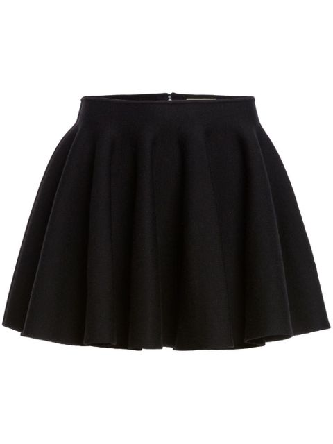 KHAITE The Ulli knitted miniskirt - Black - zdjęcie produktu nr 1