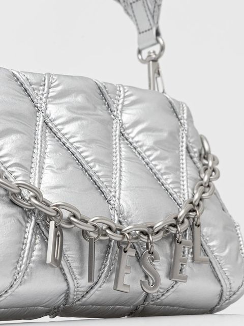 Diesel torebka CHARM-D CHARM-D POUCH kolor srebrny X10286.P8240