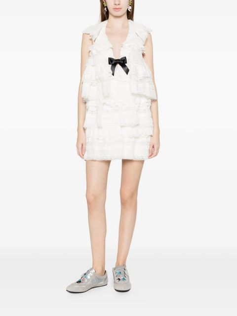 SHUSHU/TONG ruffled mini dress - White - zdjęcie produktu nr 2