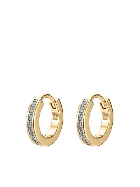 Monica Vinader skinny huggie hoop earrings - Gold