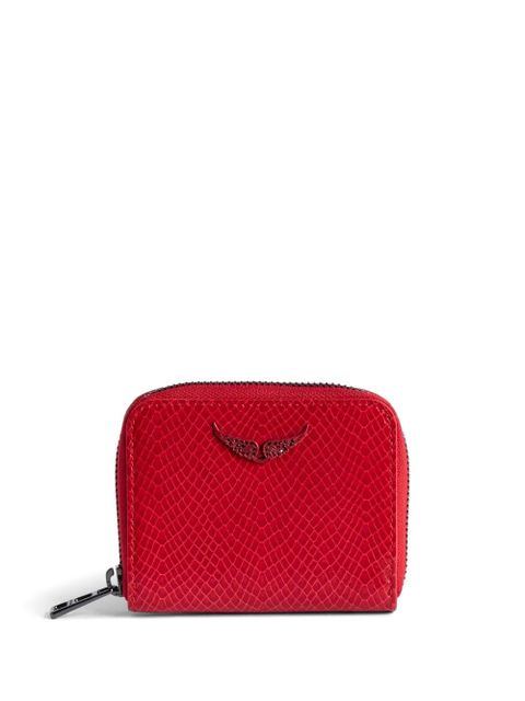 Zadig&Voltaire mini ZV crocodile-effect wallet - Red - zdjęcie produktu nr 1