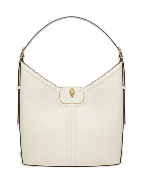 Valentino Garavani VLogo leather shoulder bag - Neutrals - zdjęcie produktu nr 1