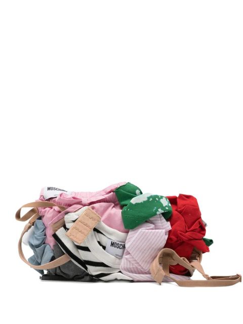 Moschino logo-label clutch bag - Pink - zdjęcie produktu nr 1