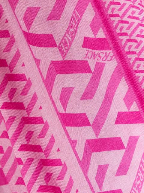 Versace all-over monogram-print scarf - Pink - zdjęcie produktu nr 2