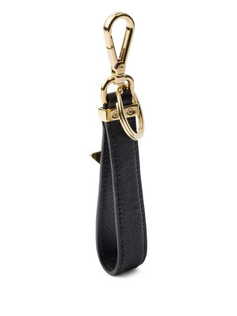 Prada leather keyring - Black