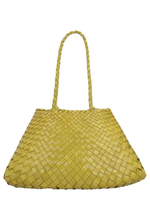 DRAGON DIFFUSION large Santa Croce woven shoulder bag - Green - zdjęcie produktu nr 2