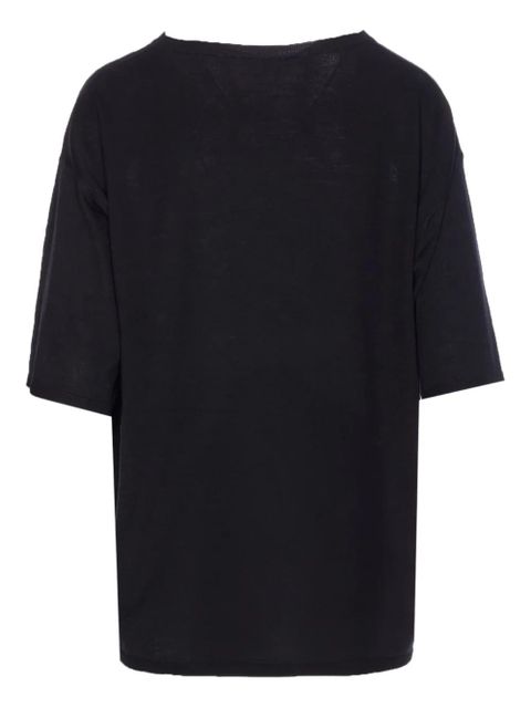 TOTEME crew-neck short-sleeves T-shirt - Black