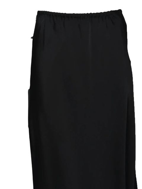 Jil Sander satin midi skirt - Black - zdjęcie produktu nr 2