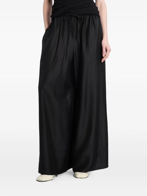 ENTIRE STUDIOS drawstring wide-leg palazzo trousers - Black - zdjęcie produktu nr 1