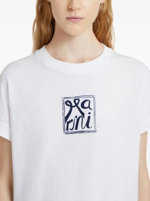 Marni logo-print T-shirt - White
