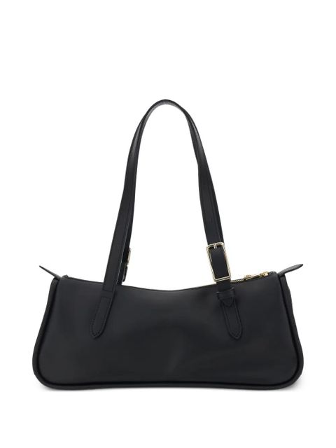 Longchamp East/West leather shoulder bag - Black