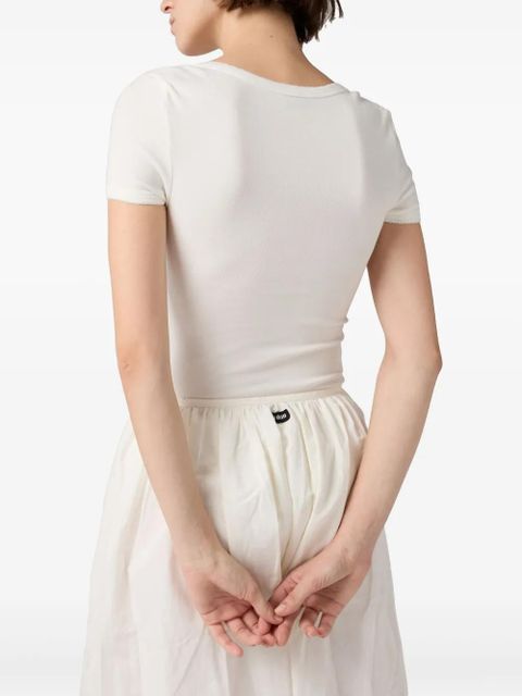 Miu Miu x Petit Bateau embroidered bodysuit - White